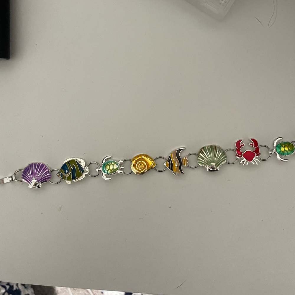 sea life charm bracelet
